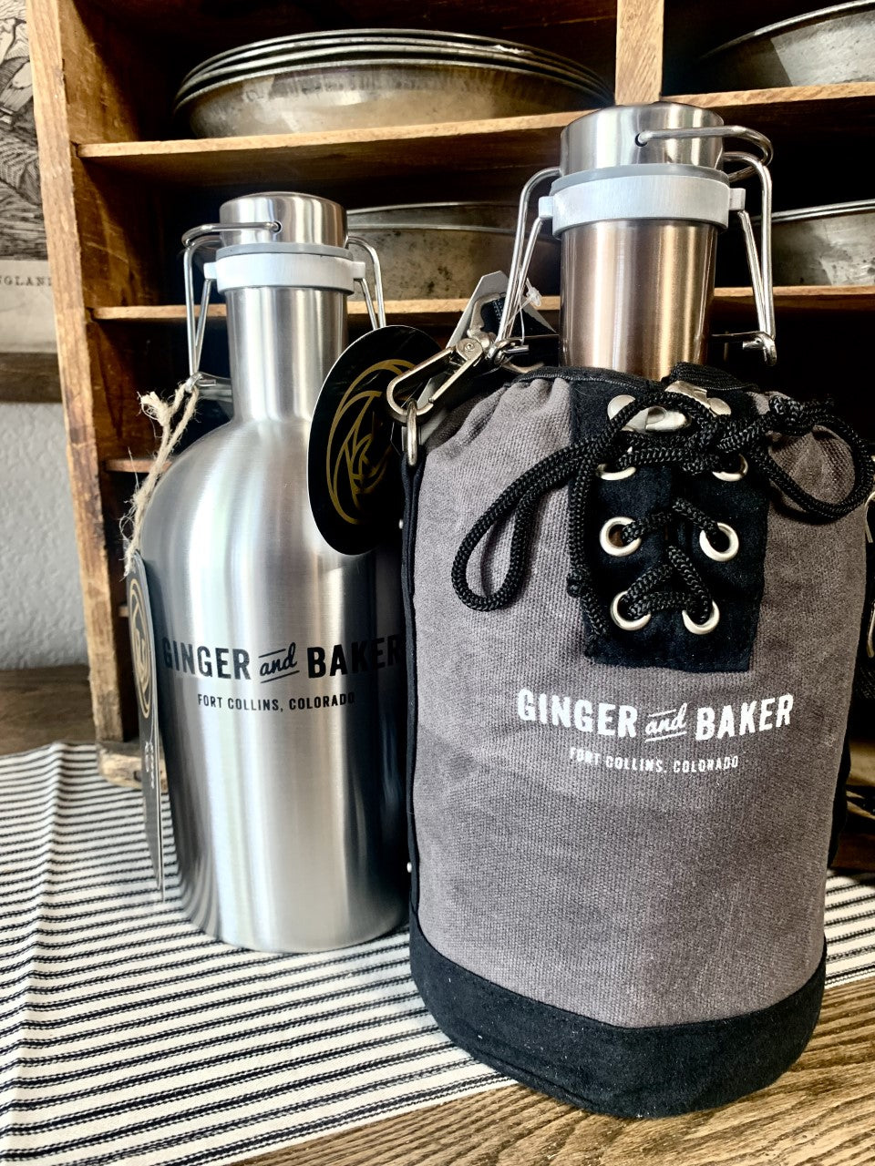 Ginger and Baker Growler w/Tote
