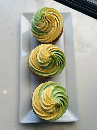 Green & Gold Cupcakes (Half Dozen)